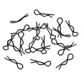 thumbnail image 4 of 20pcs Clips de Carcasa de Carrocería CUTICAT RC 1:10 1:12 1:16 Negro Acero Inoxidable, 4 of 8