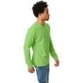 thumbnail image 2 of Hanes Men's and Big Men's Authentic Long Sleeve Tee, up to Size 3XL, 2 of 3