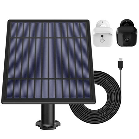 Solar Charging Panel - Solar Panel for Blink XT Security Camera, Wall Mount Outdoor Weatherproof Solar Power Charging Panel for Blink XT Home System