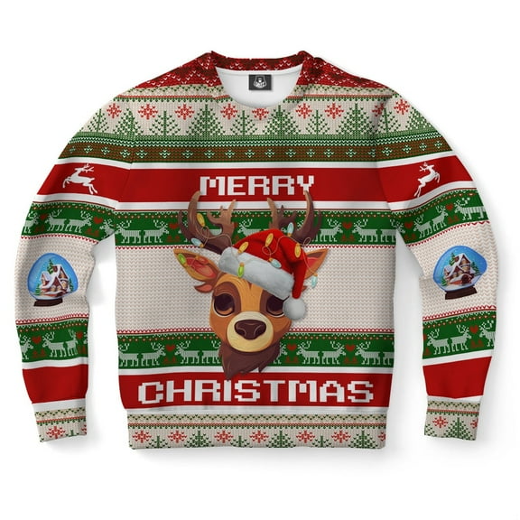 The Little Reindeer On Christmas Ugly Christmas Sweater, Christmas Sweater, Ugly Sweater, Funny Xmas Sweaters