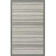 thumbnail image 3 of Unique Loom Outdoor Border Collection Area Rug - Lines (3' 3" x 5' 1" Rectangle Gray/Silver), 3 of 7