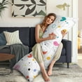 thumbnail image 5 of Cute Cartoon Body Pillow Cover 20x54 - Playful Kawaii Animal Print Long Pillow Case with Invisible Zipper, Soft Breathable Maternity Pillowcase for Kids & Adults, Machine Washable, 5 of 7