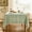 Green, variant on CAILDANL Hemstitched Embroidery Striped Boho Tablecloth 60x84 Inch Beige, Heavy Weight Farmhouse Burlap Linen Beige Tablecloth, Wrinkle Resistant Washable Table Cloth for Rectangle Table