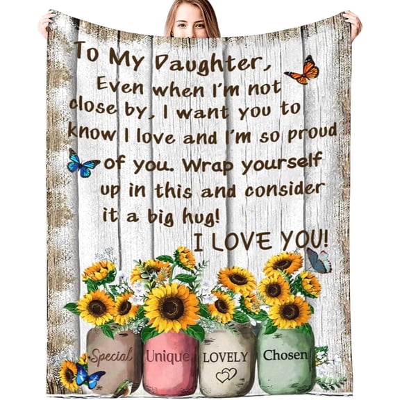 Sisters Gifts from Sister Blanket Sister Birthday Gifts Throw Blanket for Sofa Bed Living Room Suitable for All Season 60"X50"