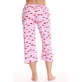 thumbnail image 3 of Just Love 100% Cotton Women's Capri Pajama Pants Sleepwear - Comfortable and Stylish (Pink - Time to Wine Down, Small), 3 of 3
