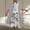 #1-White, variant on Azrian Fashion Women Casual Round Neck Sleeveless Dress Solid Coat Two-Piece Set