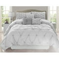 thumbnail image 1 of Safdie & Co. Home Deluxe Collection Grey 100% Polyester Comforter Set, 1 of 1