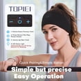 thumbnail image 4 of Auriculares Bluetooth con diadema para dormir TOPIEI 17h Playtime negros, 4 of 7