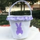 thumbnail image 3 of Advancent Bolsa de conejito de gran capacidad, cesta de Pascua resistente al desgaste, cubos de vacaciones presentes, patrones surtidos, bolsas Almacenamiento y organización del hogar Encaje morado, 3 of 6