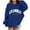 Navy, variant on Kids Los Angeles California Hoodie Long Sleeve Loose Fit Pullover Sweatshirt Black 9-10 Years