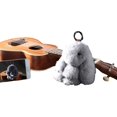 thumbnail image 5 of ER Llavero - Gris Claro Felpa Conejito De Pascua Llave Pompón De Piel Suave Lindo Muñeco De Animal Esponjoso Juguete Niña Pequeño Regalo Mujer Monedero Adorno Bolsa Encanto Colgante De Coche oso de fresa Electrónica, 5 of 5