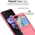 thumbnail image 4 of CoverON For Samsung Galaxy Z Flip 5 / Galaxy Z Flip5 Phone Case, Military Grade Heavy Duty Rugged Cover Grip, Pink, 4 of 9