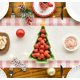 thumbnail image 3 of Camino de mesa navideño con diseño de búfalo a cuadros, acuarela, ideal para fiestas de invierno, cocina, comedor, decoración de interiores y exteriores., 3 of 5
