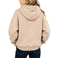 thumbnail image 3 of Kids' Hoodie Drawstring Kangaroo Pocket Long Sleeve Casual Pullover Basic Comfortable Solid Color Streetwear Top, 3 of 4