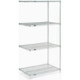 thumbnail image 2 of Nexel 5 Tier Stainless Steel Wire Shelving Add-On Unit, 36"W x 18"D x 63"H, 2 of 5