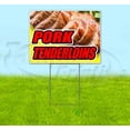 thumbnail image 1 of Pork Tenderloins (18" x 24") Yard Sign, Includes Metal Step Stake, 1 of 6
