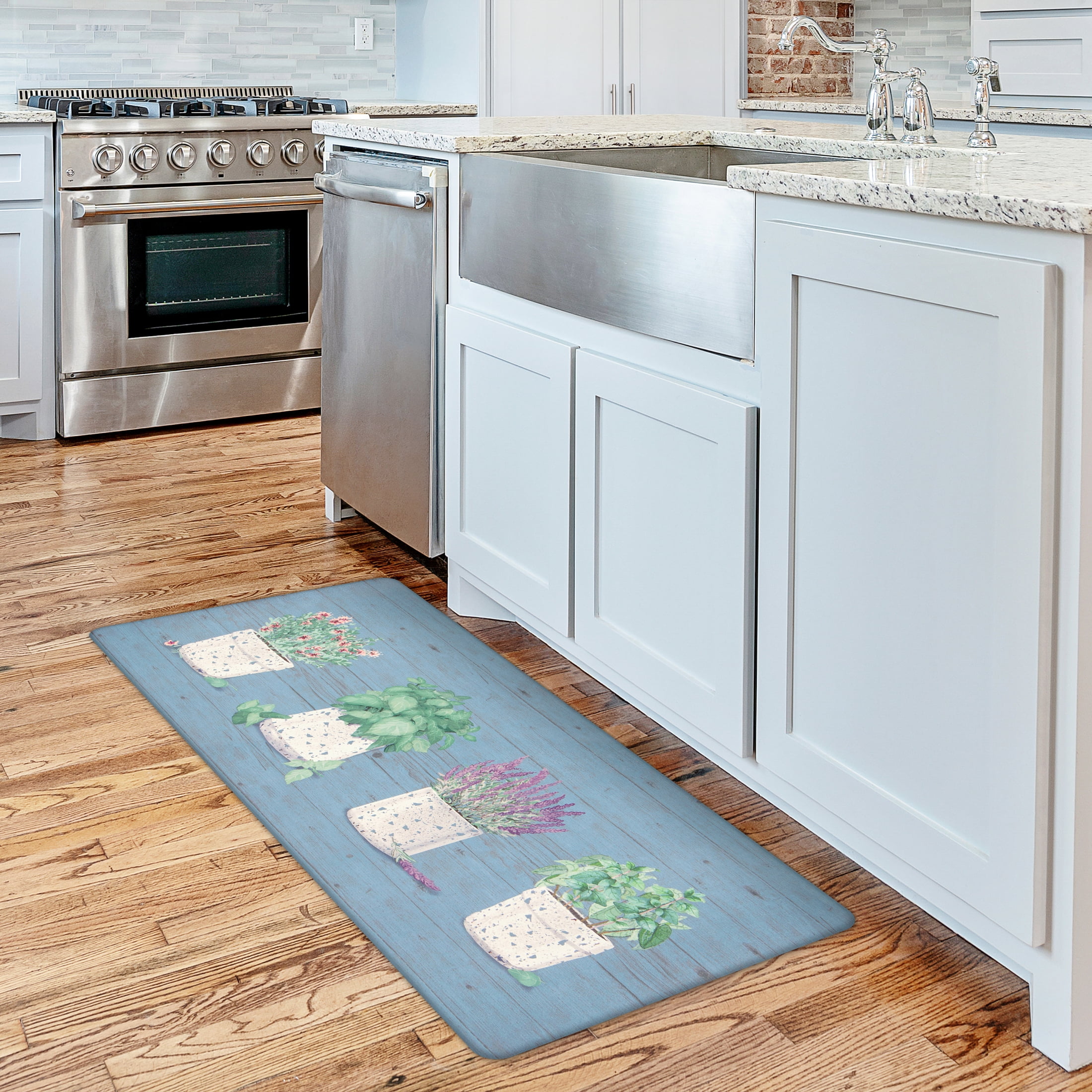 Apache Mills Cushion Comfort Terrazzo Pots Kitchen Anti-Fatigue Mat, 20" x 41"