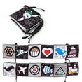 thumbnail image 1 of Children's Science, Education, Early Education, Educational Toys, Double-sided Black And White Cloth, Book Bed, Hanging Piece, Cognitive Shape, Baby, Book, Marine Animal, Cognitive, 1 of 4