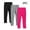 Hot Pink, variant on hoksml The Children's Place Girls Leggings 3 Pack Solid Color Thin Elastic Waist Home Wear Sleep Pants for 2-13 Years Boy Girls Kids