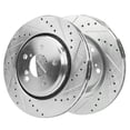 thumbnail image 5 of Detroit Axle - Front Drilled Brake Rotors for Honda Odyssey Pilot Passport Ridgeline Acura MDX: 12.60 inch Rotors, 5 of 7