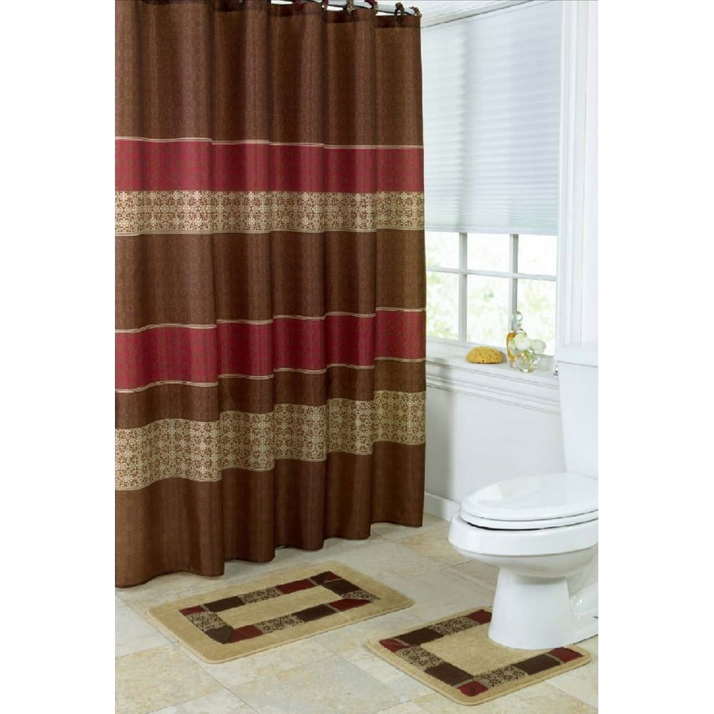 shower curtains and matching rugs