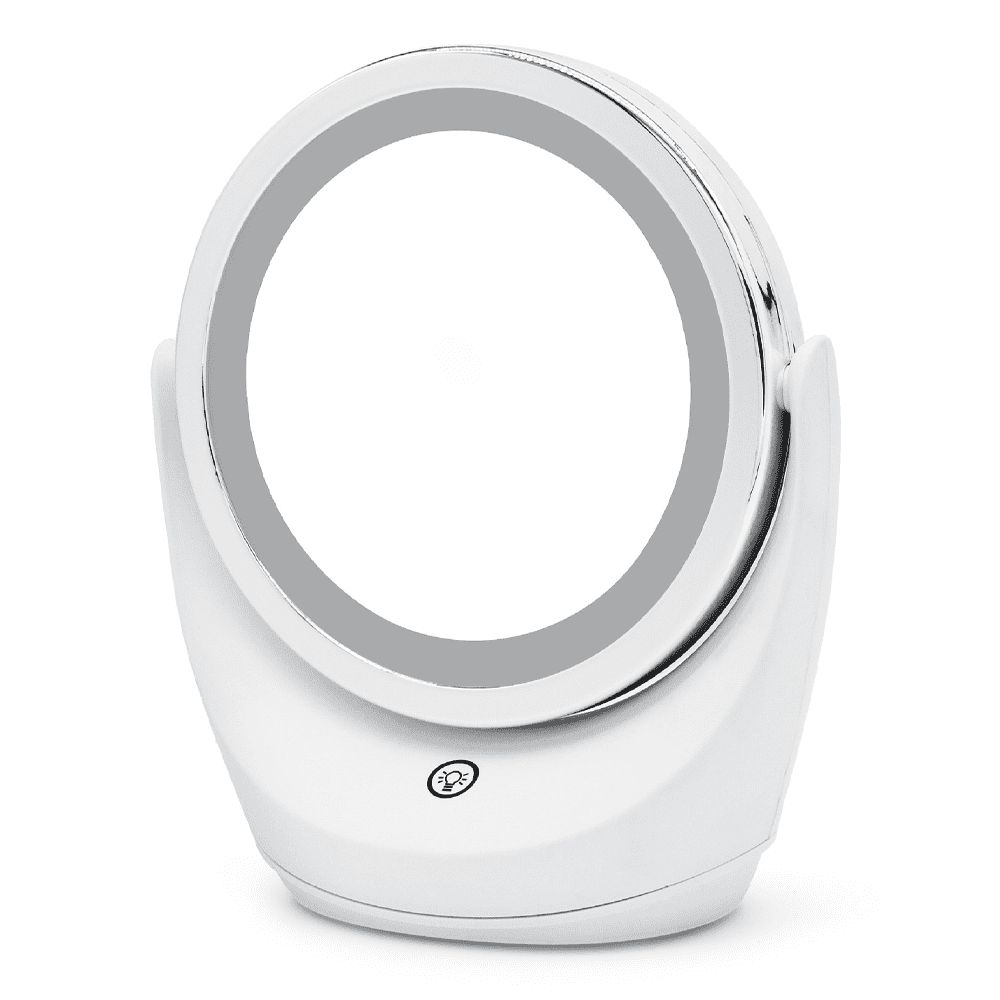 LED Lighted Makeup Vanity Mirror Rechargeable, 360 Degree Swivel