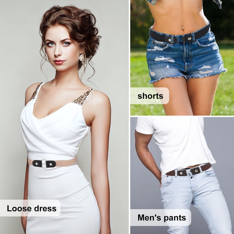 AOWOO No-Buckle Elastic Belt 5-Pack, Invisible Waist Belt photo 4