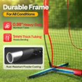 thumbnail image 4 of SPECSTAR 7x7Ft Baseball Softball Practice Net with Strike Zone Target Tee and Carry Bag, Red, 4 of 11