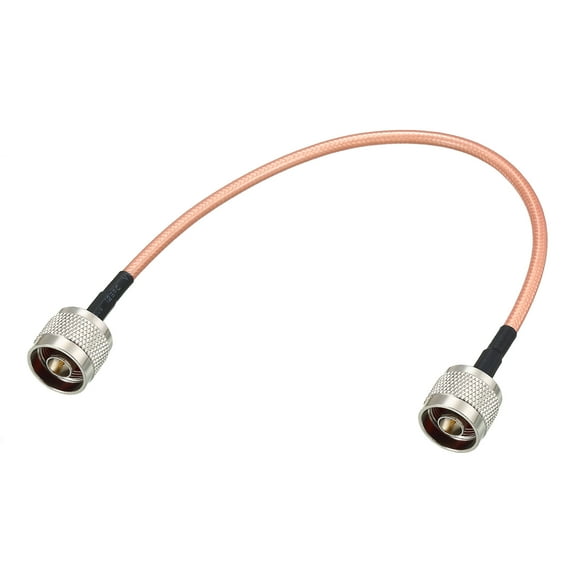 Unique Bargains Low Loss RF Coaxial Cable Connection Coax Wire RG-142 N Male to N Male 30cm 1pcs