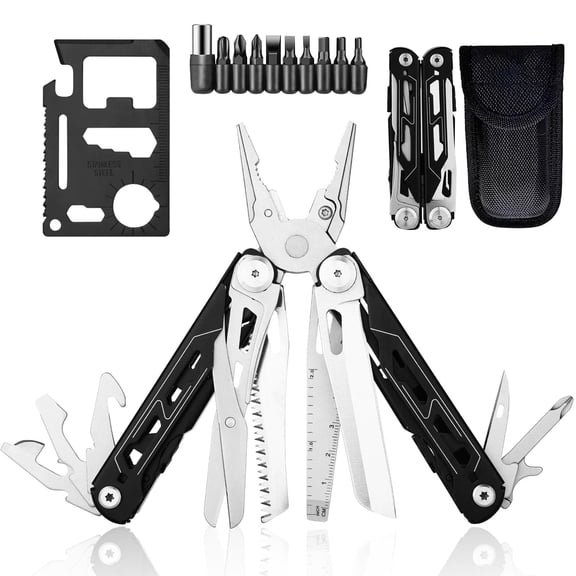 Multitool Pliers, 22-in-1 Folding Pocket Knife with Needle Nose Plier, Screwdrivers,Bottle Opener, Perfect Outdoor Tool