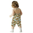 thumbnail image 4 of uublik Girls' Jumpsuits & Rompers Sleeveless Summer Romper Jumpsuit Playsuit Clothes Yellow, Size 1T-6, 4 of 5