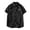 #02 Black 【Mix & Match: Stock Up on Your Favorite Colors】, variant on Men's Casual Button Down Shirt Polyester Blend Short Sleeve Loose Fit Turndown Collar Pocket Work Shirt Daily Office Beach | Zenithor,Army Green L