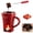 Red, variant on The Melty Mug, Chocolate Melting Cup, Heat-Resistant Ceramic Fondue Cup, Tealight No-Electric Heating, for Chocolate Cheese Date Night Gifts