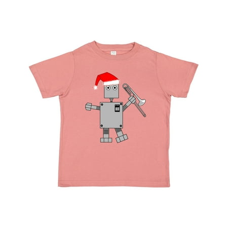 

Inktastic Trombone Santa Hat Robot Gift Toddler Boy or Toddler Girl T-Shirt