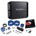thumbnail image 1 of Rockford Fosgate Punch P400X1 400 Watt RMS Mono Car Amplifier + Amp Wire Kit, 1 of 12