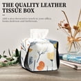 thumbnail image 5 of Colorful Butterflies Pattern Tissue Holders for Bathrooms Leather PVC Detachable 9.4x5.1x3.6in, 5 of 8
