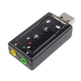thumbnail image 2 of Naierhg Button Control External USB 7.1 Channel 3D Stereo Audio Sound Card A, 2 of 5