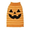 Vibrant Life Halloween Dog Clothes, Orange Jack-O-lantern Sweater, for Dogs or Cats ,Size Small