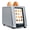 Stainless Steel - Plus, variant on Revolution Connect Smart Toaster - Premium Black Wi-Fi Touchscreen Toaster with Weather Display