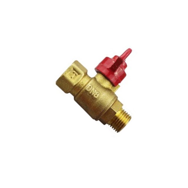 Yuarrent Válvula de bola de latón con mango giratorio, balcón, cocina, manguera de agua, conector roscado, interruptor, accesorios de ajuste de Type2 NO2 Yuarrent HA061936-04B