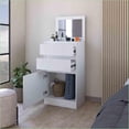 thumbnail image 5 of Dressers with Jewelry Box, Mirror & Single Door Cabinet | White | Particle Board, 5 of 7