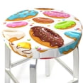 thumbnail image 3 of Naloa Color Donut Round Bar Stool Cushion Cover 12-14 inch, Fits Kitchen, Office, Restaurant Chairs - 14 inch, 3 of 7