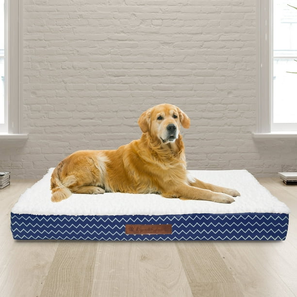 Wags N Whiskers Cadbury Chevron Extra Large Orthopedic Pet Bed
