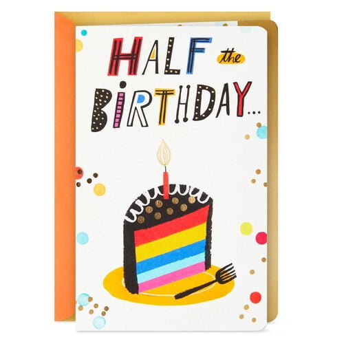 Rainbow Cake Half Birthday Card Walmart Com Walmart Com Rainbow Cake Half Birthday Card Walmart Com Walmart Com