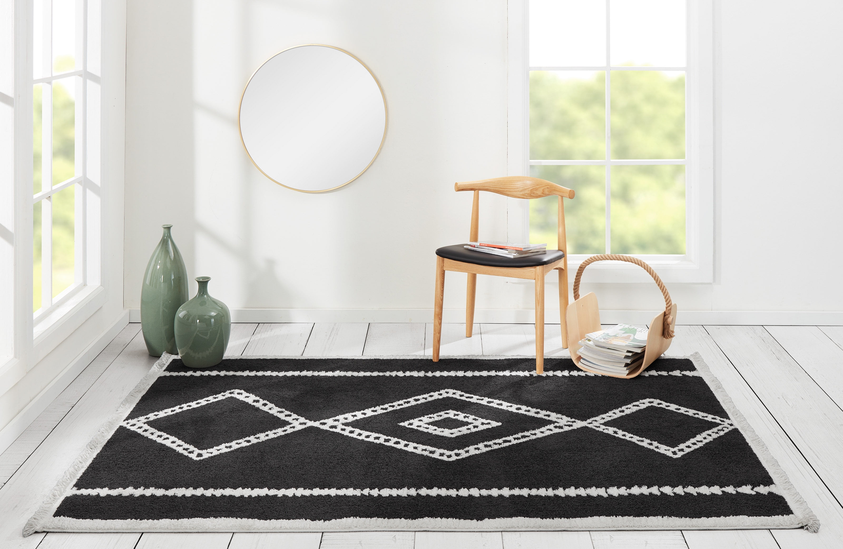 ECARPET Zelda Contemporary Runner Rug for Living Room, Bedroom, Dining Room, Entrance, Hallway and More.