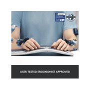 Logitech Ergo K860 Split Wireless Keyboard for Business - Ergonomic Design, Secured Logi Bolt Technology, Bluetooth, Globally Certified, Windows/Mac/Chrome/Linux - Graphite