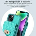 thumbnail image 6 of Nalacover Crossbody Wallet Case for iPhone 15 Plus, [6 Card Slots] Leather Purse Phone Case Luxury Buckle Closure Card Holder Shoulder Strap Handbag Case Women For iPhone 15 Plus, Green, 6 of 11