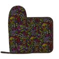 thumbnail image 2 of Honeii Casino Icons patten Oven Mitts and Pot Holders Sets, Baker Oven Mitts, Mittens for Kitchen Decor, Baking Lover over Gloves Gifts, 2 of 7