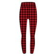 thumbnail image 5 of QATAINLAV Maternity Leggings Fashion Plaid Print Tight Workout Leggings Womens Casual High Waisted Butt Lifting Yoga Pants Milk Silk Soft Legging Trousers Red XL, 5 of 6