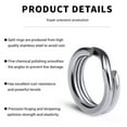 thumbnail image 5 of 100 Stainless Steel Fishing Split Rings 25LB-350LB Heavy Saltwater Duty Big Game, 5 of 9
